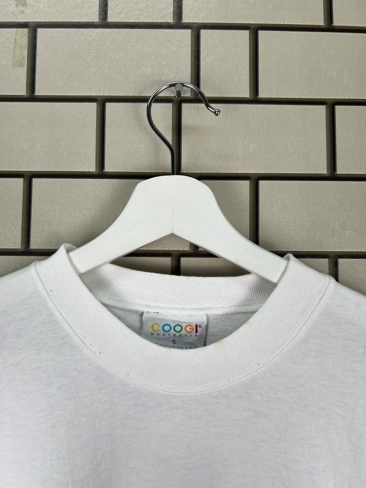 Coogi × Vintage Coogi Australia Spellout White Tee Size US S / EU 44-46 / 1 - 4 Thumbnail