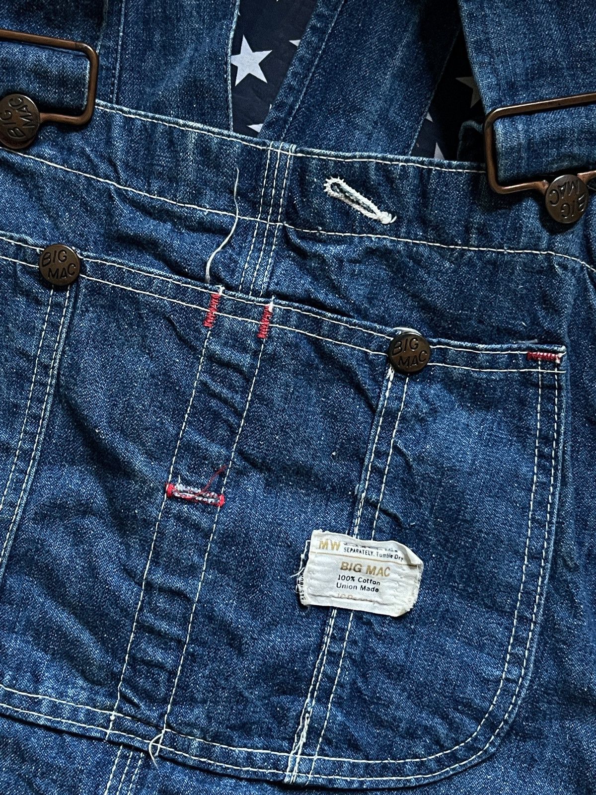 Big Mac × Vintage Vintage 1960s BigMac Overalls Size US 34 / EU 50 - 4 Thumbnail