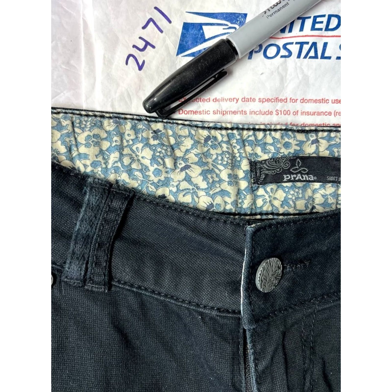 Prana VINTAGE PrAna Pants Nylon Stretch Side Pocket Outdoors Black Women Size 4 Size 27" / US 4 / IT 40 - 8 Thumbnail
