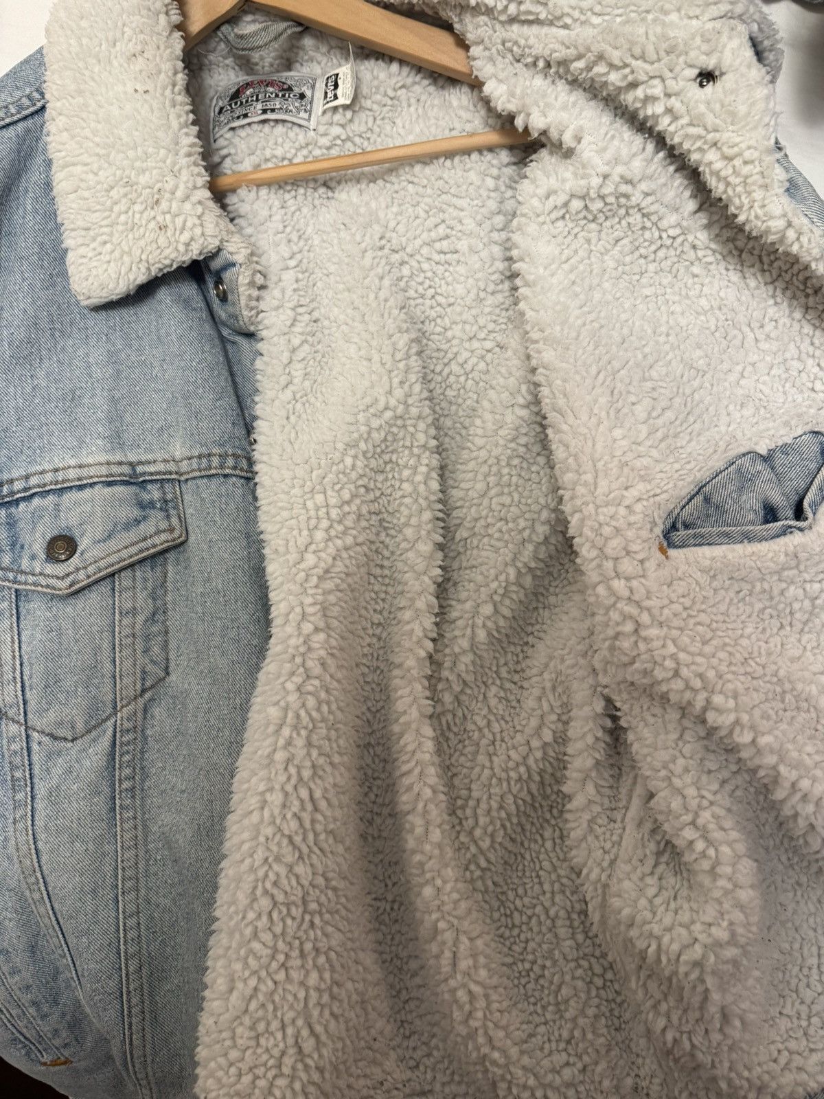 Levi's Rare Vintage Levi’s Sherpa Lined Denim Jacket XXL Size US XXL / EU 58 / 5 - 3 Thumbnail