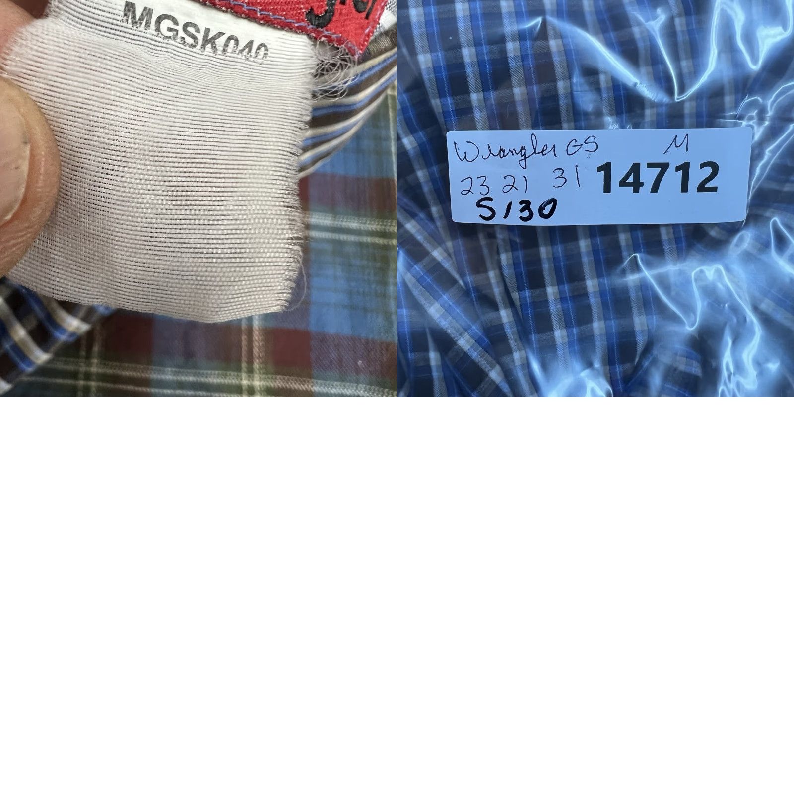 Wrangler VINTAGE Wrangler George Strait Cowboy Cut Plaid Button-Down Shirt Mens M Blue 46 Chest Regular Fit Long Sleeve Size US M / EU 48-50 / 2 - 8 Thumbnail