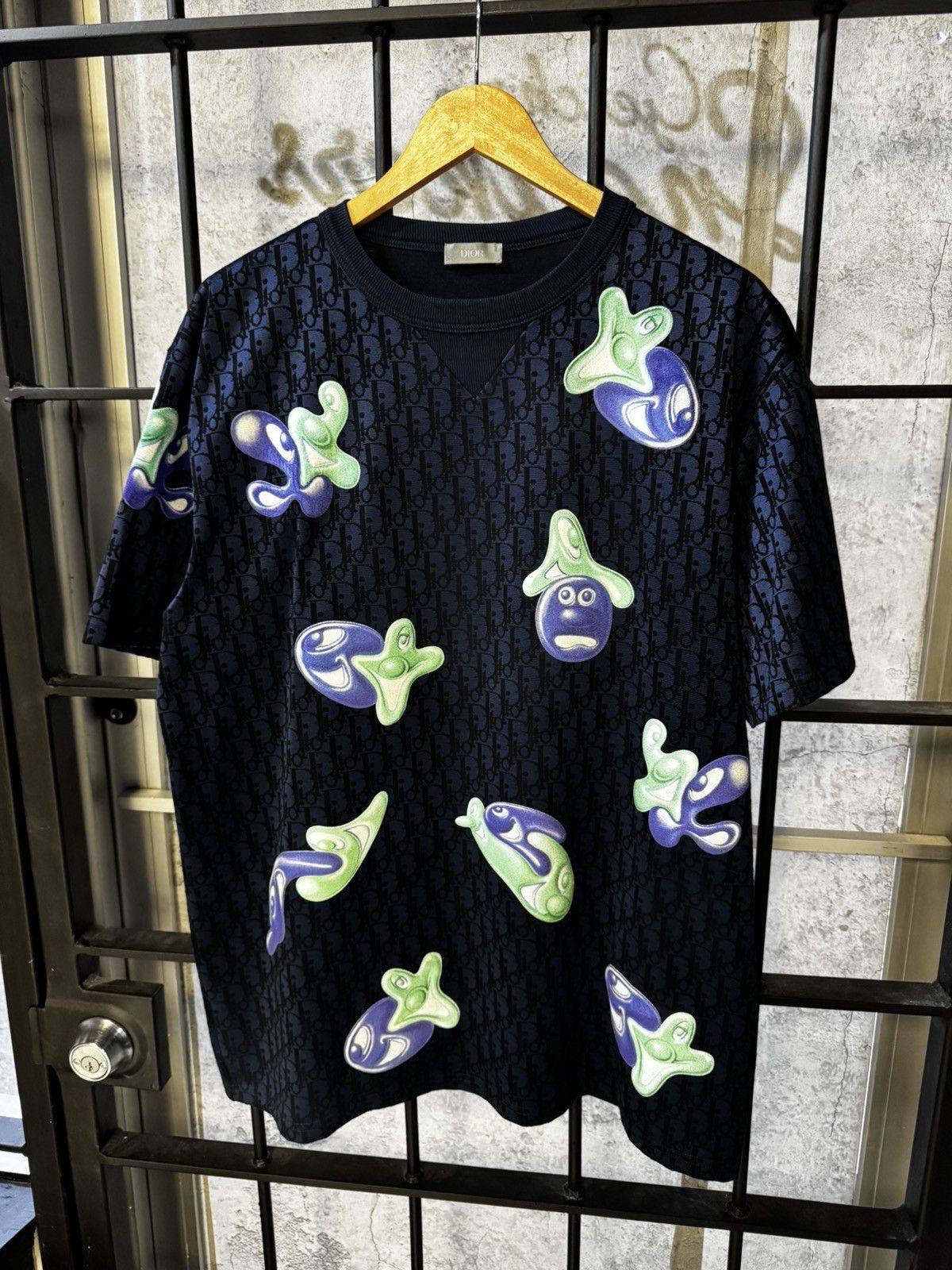 Dior Dior Kenny Scharf Purple Oblique Faces Tee Shirt Size US XL / EU 56 / 4 - 1 Thumbnail
