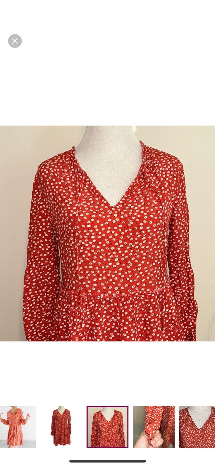 Rails Rails xxs everly carmine daisies mini dress Size XXS / US 00 / IT 34 - 4 Thumbnail
