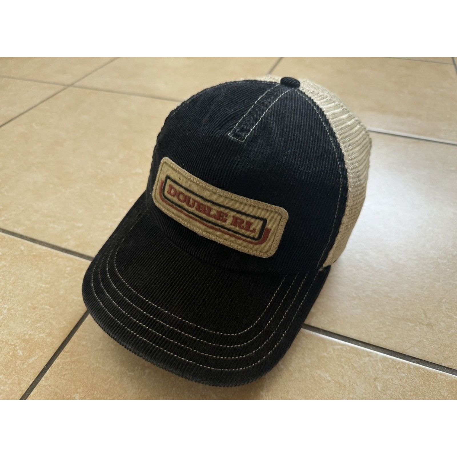 RRL Ralph Lauren RRL Ralph Lauren Double RL Corduroy Mesh Trucker Cap Size ONE SIZE - 1 Thumbnail