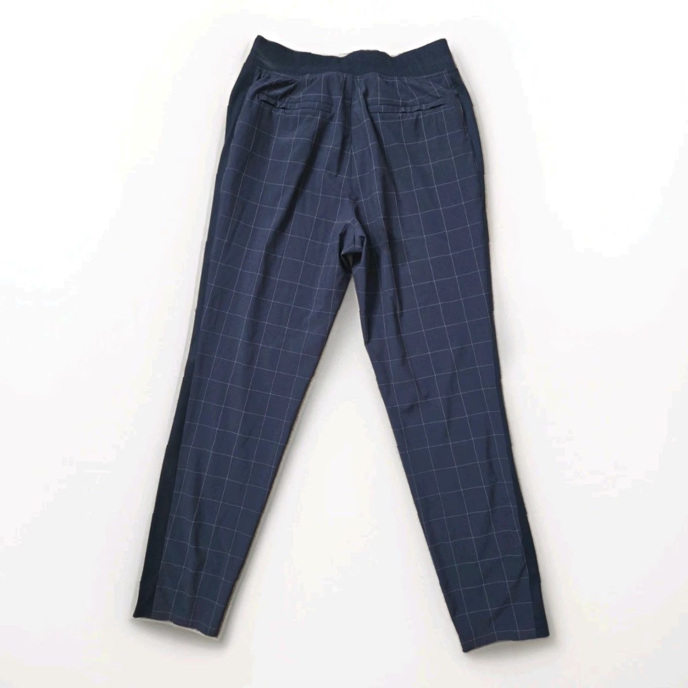 Athleta Athleta Plaid Brooklyn Ankle Pants navy blue Womens Size 6 Size 28" / US 6 / IT 42 - 3 Thumbnail