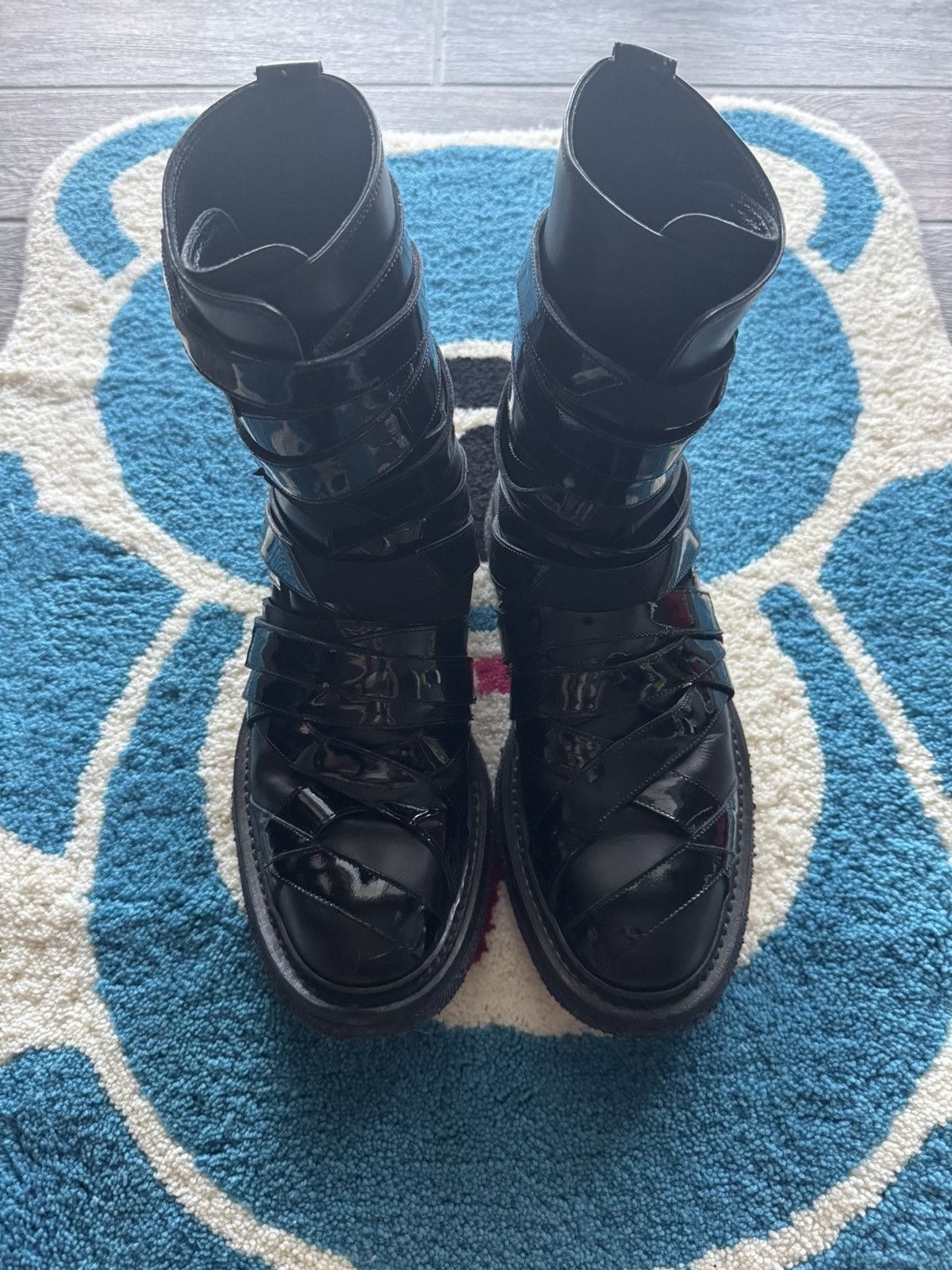 Dior Dior Homme AW08 "Lumiere du Nord" Strap boots Size US 9 / EU 42 - 3 Thumbnail