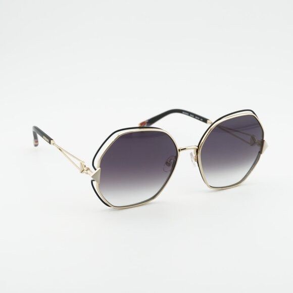 Missoni Missoni MIS 0075/S 0RHL 9O Sunglasses Gold/Black Geometric Size ONE SIZE - 1 Thumbnail