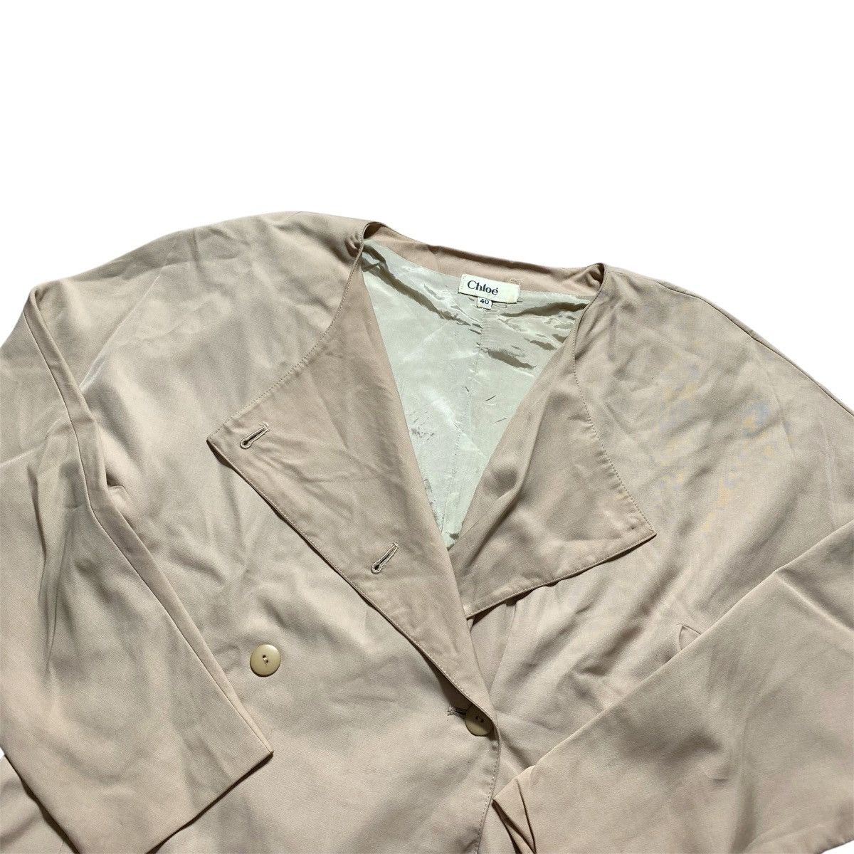 Chloe Vtg 90 Chloe Blazers Biege Double Button Size S / US 4 / IT 40 - 6 Thumbnail