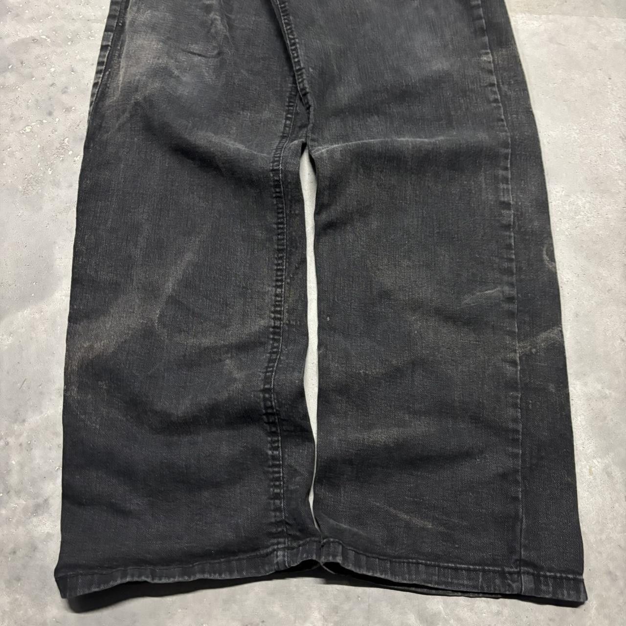 Japanese Brand × Vintage Crazy Vintage Y2K/2000s Grunge Black Skater Denim Jeans! Size US 34 / EU 50 - 6 Thumbnail