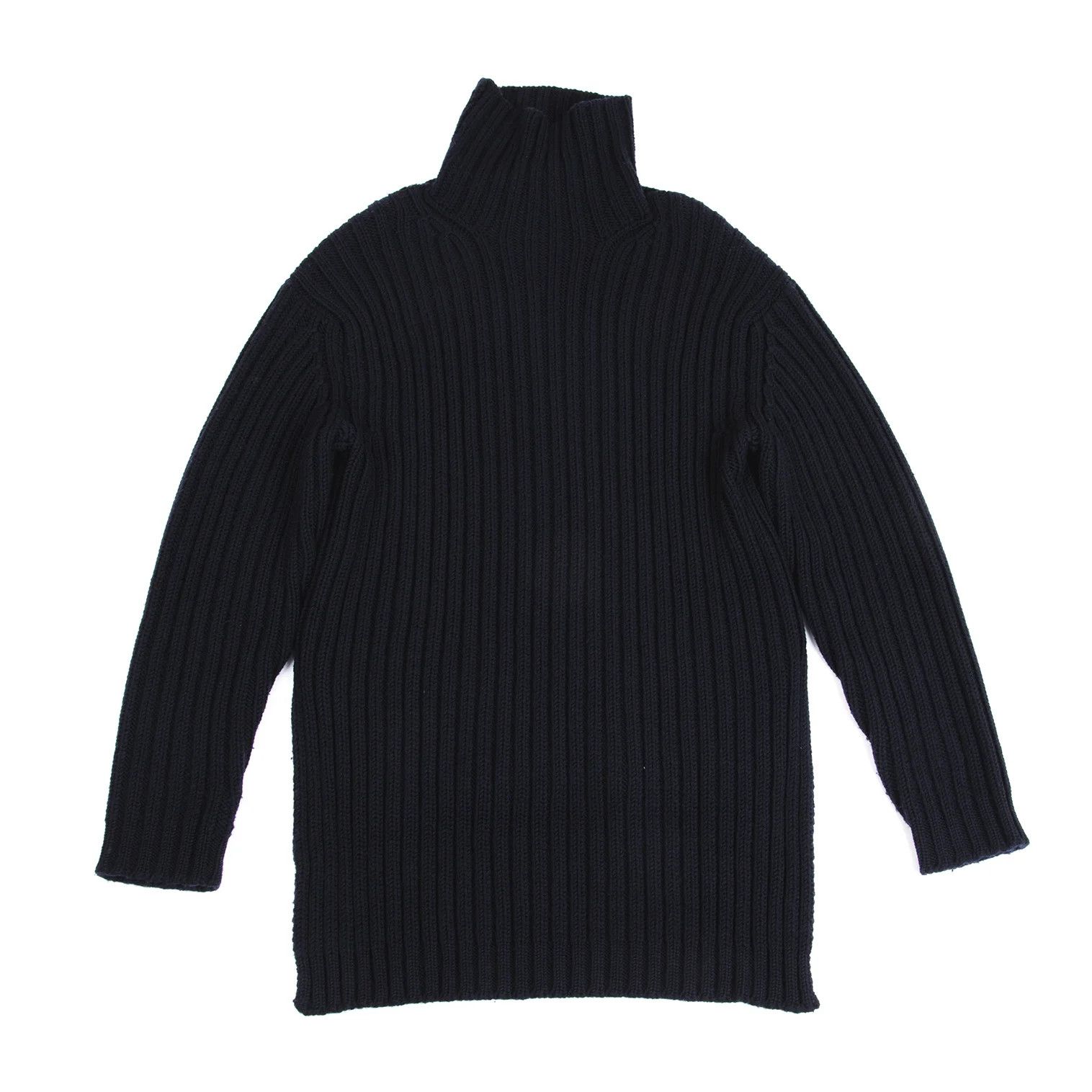 Yohji Yamamoto Yohji Yamamoto Wool Turtleneck Sweater Navy M Size US M / EU 48-50 / 2 - 1 Thumbnail