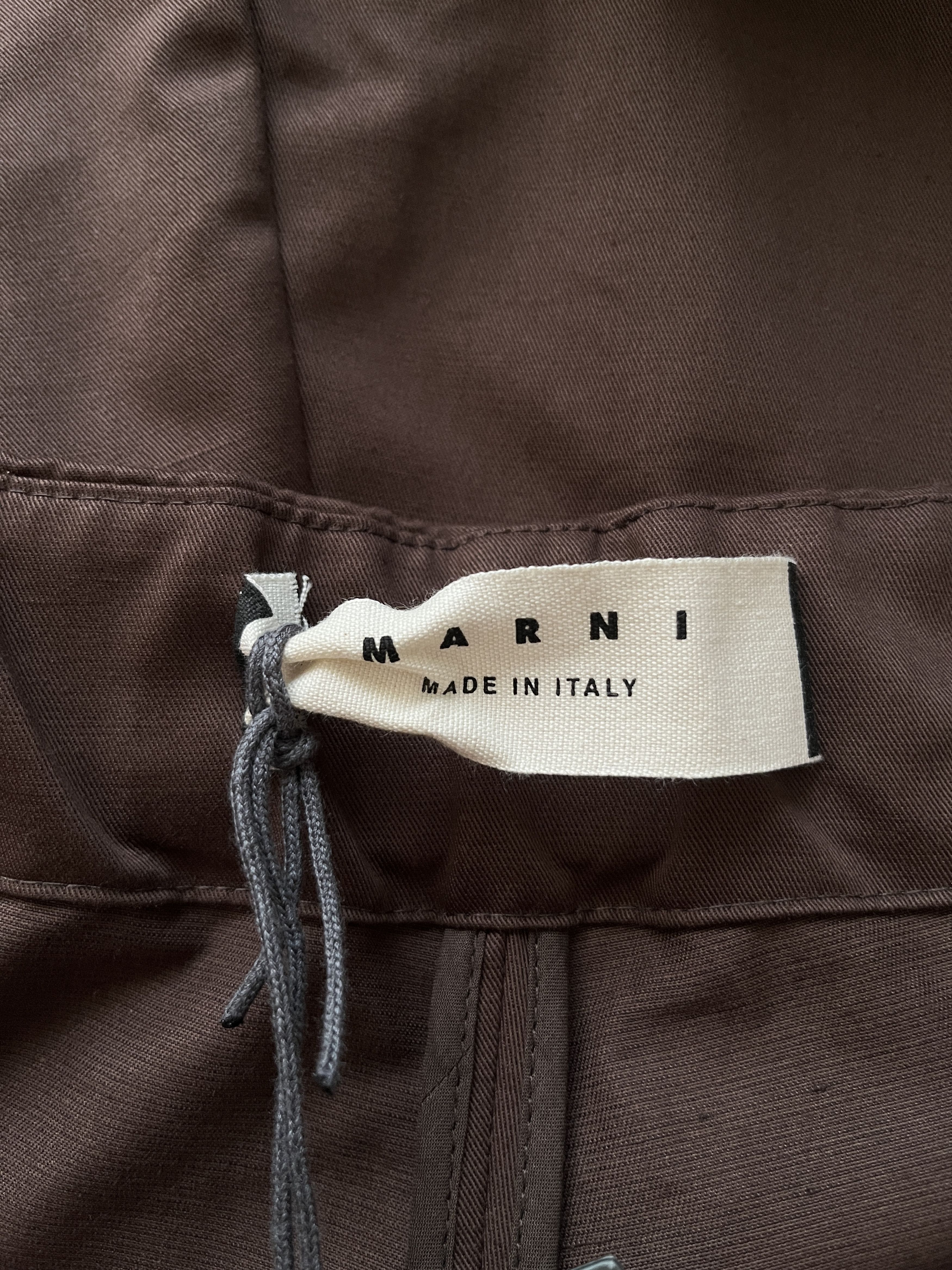 Marni ⚡️QUICK SALE⚡️Marni Brown Drawstring Pants Trousers Size US 35 - 3 Thumbnail