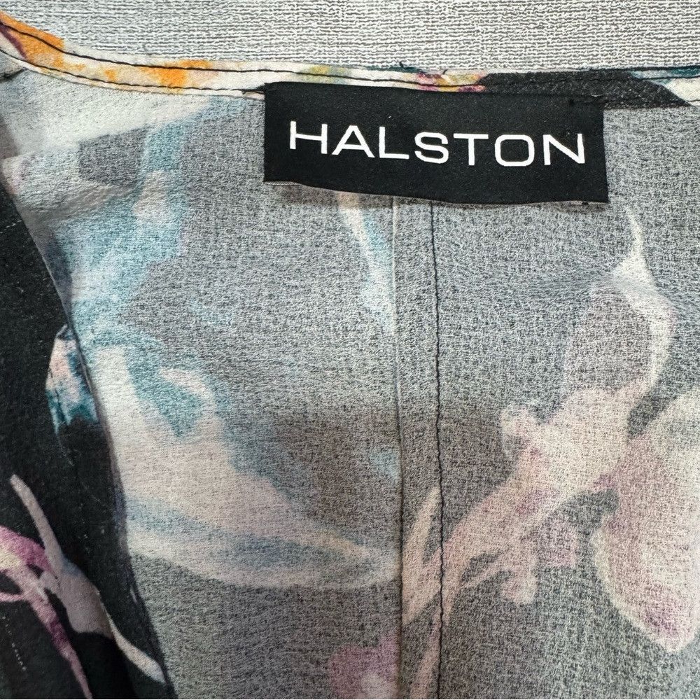 Halston NWT New Halston Floral Belted Maxi Dress Size S Size S / US 4 / IT 40 - 7 Thumbnail