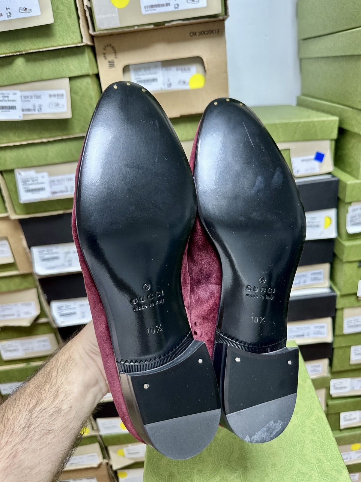Gucci Gucci Leather Loafers 'Burgundy' Size US 11 / EU 44 - 6 Thumbnail