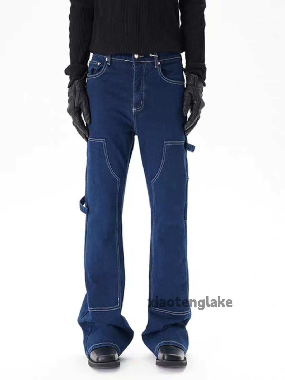 Jean zx Balenciaga alyx style punk grunge bootcut cargo jeans Size US 32 / EU 48 - 1 Thumbnail