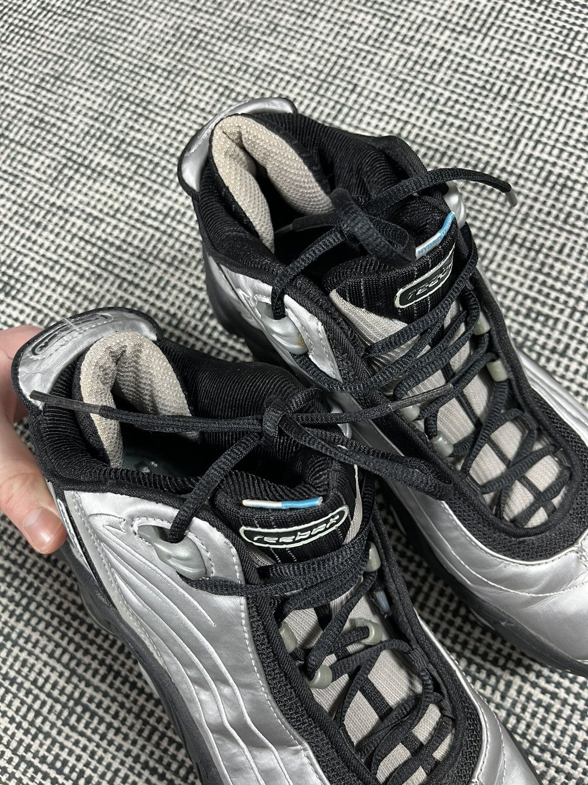 Reebok rare vintage Reebok DMX silver sneakers hi tops y2k Size US 8 / IT 38 - 7 Thumbnail