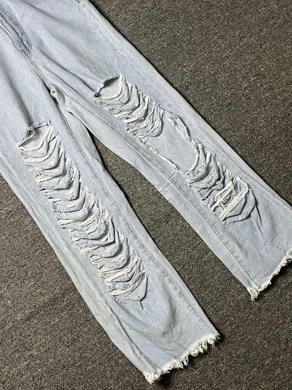 Japanese Brand WEGO Brand Destroyed Denim Jeans (62) Size US 26 / EU 42 - 7 Thumbnail