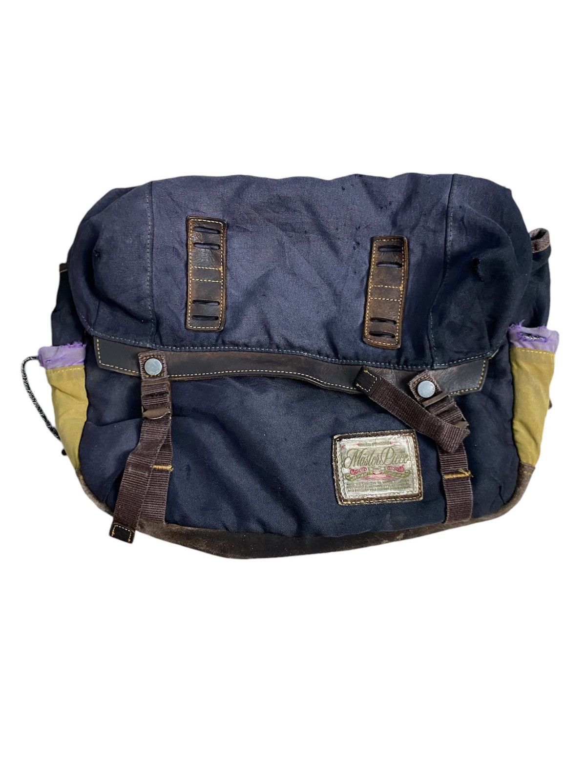 Head Porter × Japanese Brand × MasterPiece Japan Brand MASTERPIECE Sling Bag Destroyed Style Size ONE SIZE - 7 Thumbnail