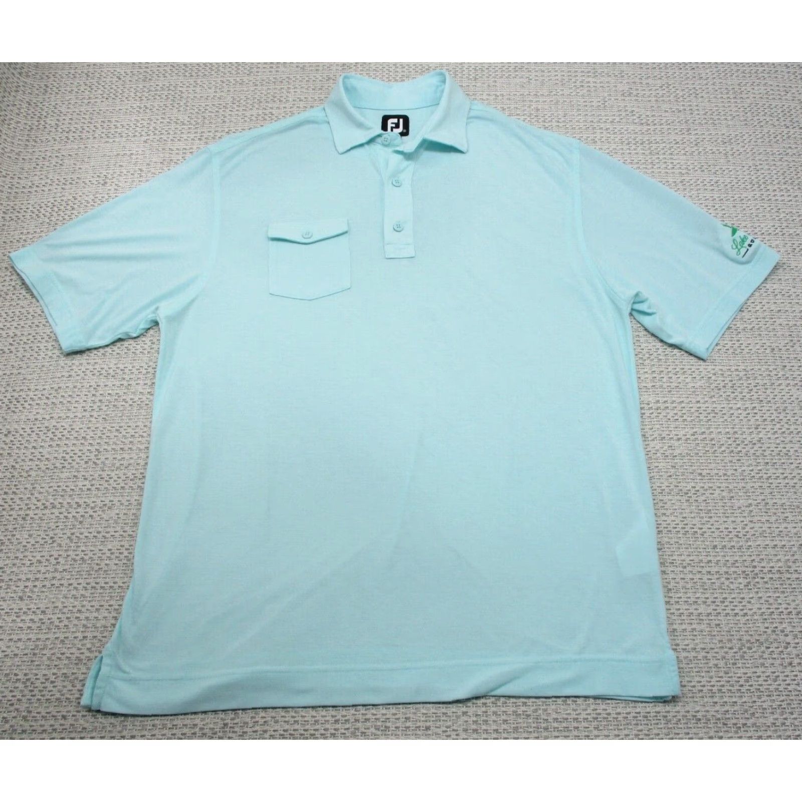 Footjoy FootJoy Polo Shirt Mens Medium Green Logo Lake Havasu Golf Club Pocket Casual Shirt Size US M / EU 48-50 / 2 - 2 Thumbnail