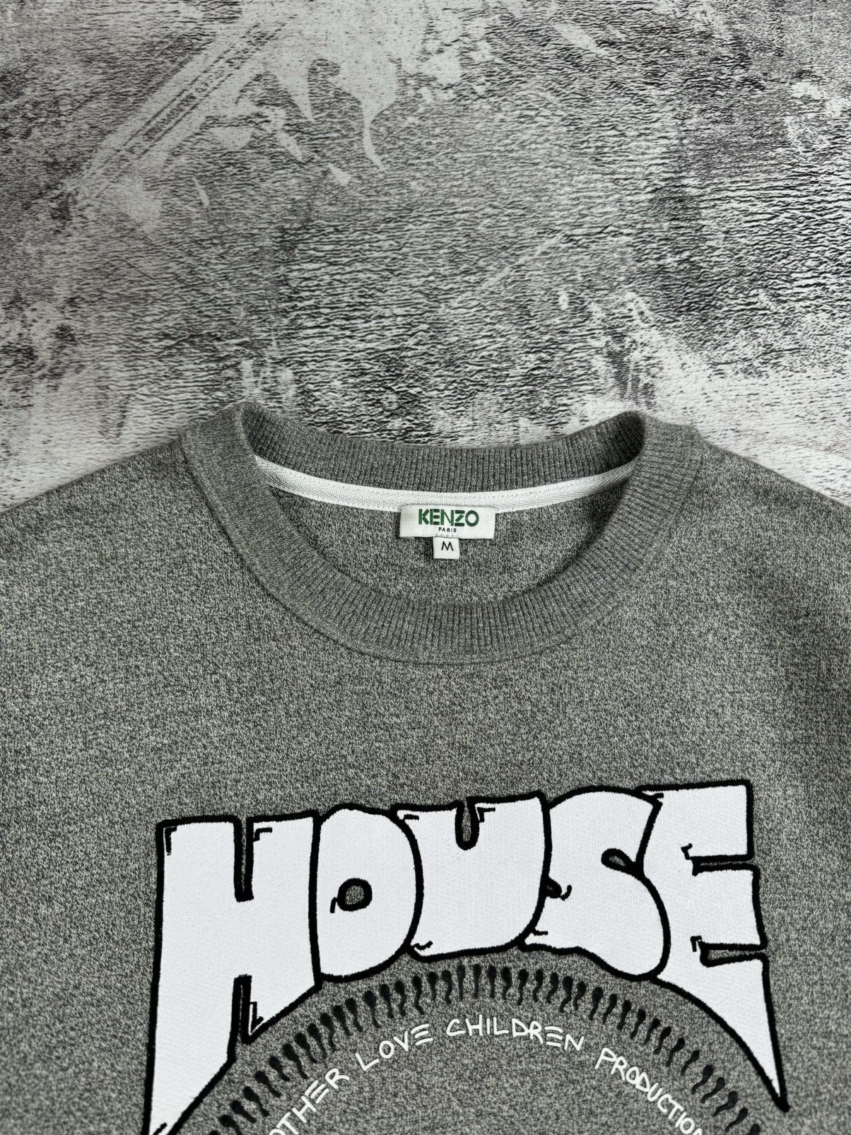 Kenzo Kenzo Paris Grey Melange Knit House Of Reggae Sweatshirt Size US M / EU 48-50 / 2 - 8 Thumbnail