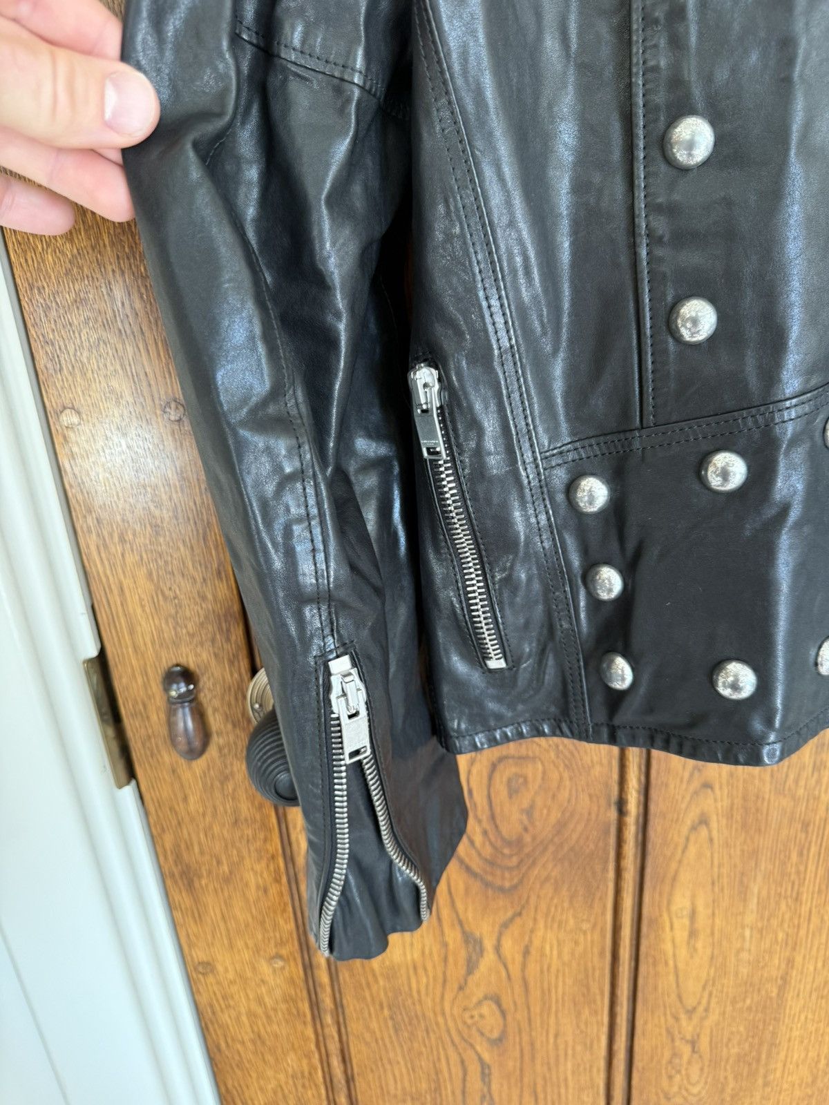 Saint Laurent Paris SS15 Holy Grail Saint Laurent studded leather biker jacket Size US M / EU 48-50 / 2 - 18 Thumbnail