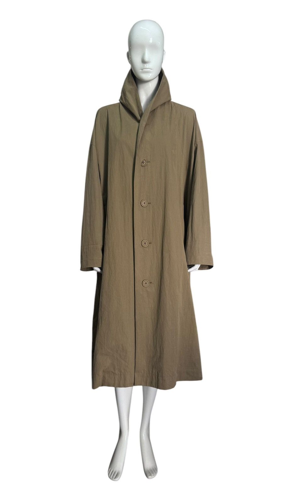 Issey Miyake × Japanese Brand × Vintage Vintage Windcoat By Issey Miyake Plantation Long Coat Size M / US 6-8 / IT 42-44 - 1 Thumbnail