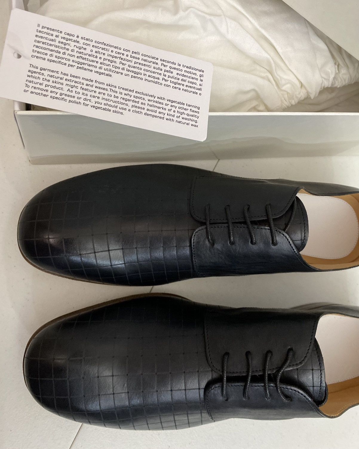 Maison Margiela Maison Margiela 22 🇮🇹 Black Veg Tan Laser Matrix Derby 11 New Size US 11 / EU 44 - 6 Thumbnail