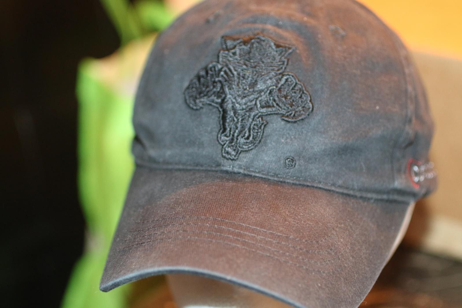 NHL FSN Florida Black Gothic Cross Dad Adjustable Baseball Cap Size ONE SIZE - 1 Thumbnail