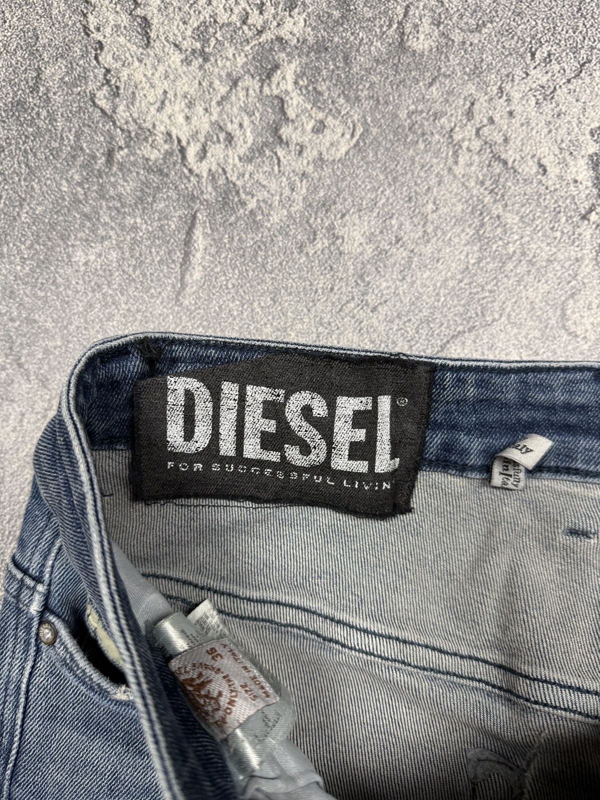 Diesel Vintage Y2K Diesel jeans denim faded stretwear style size 36 Size 25" / US 0 / IT 36 - 8 Thumbnail