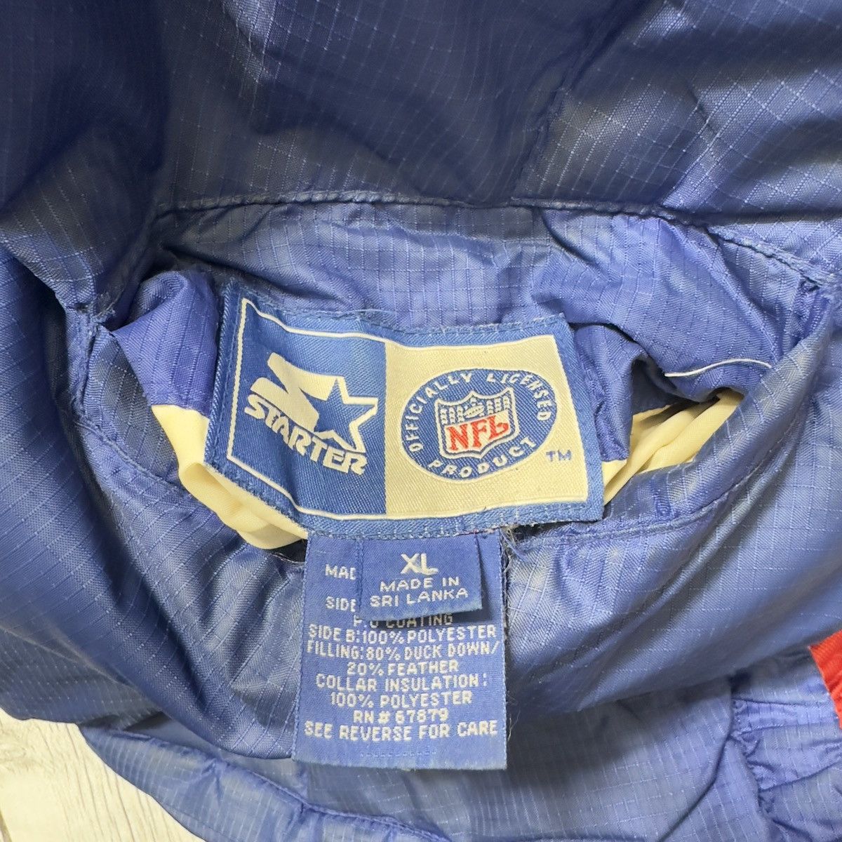 NFL × Starter × Vintage Vintage New York Giants reversible jacket Size US XL / EU 56 / 4 - 8 Thumbnail