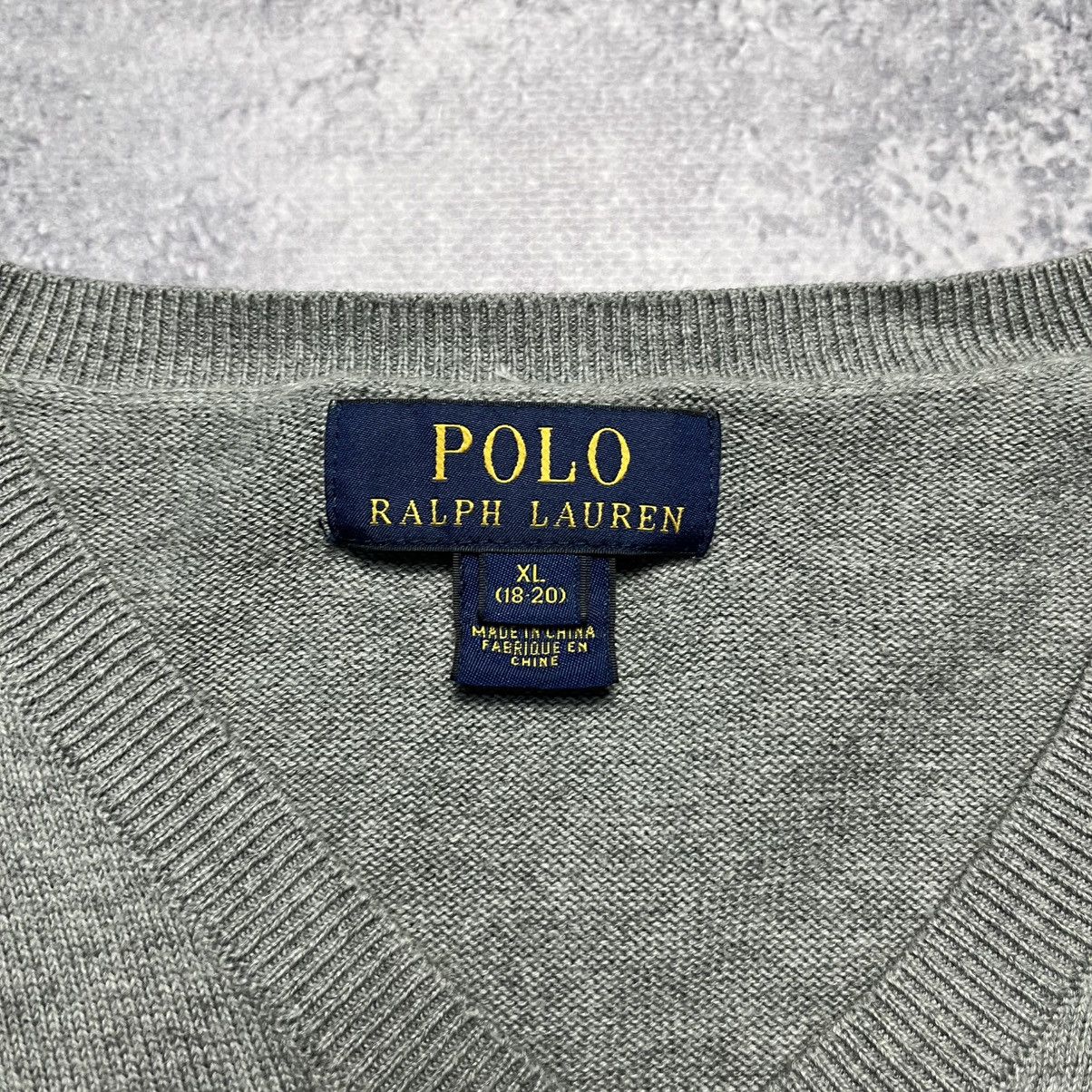 Polo Ralph Lauren Vintage Polo Ralph Lauren Gray Sweater Streetwear Designer Size US XL / EU 56 / 4 - 8 Thumbnail