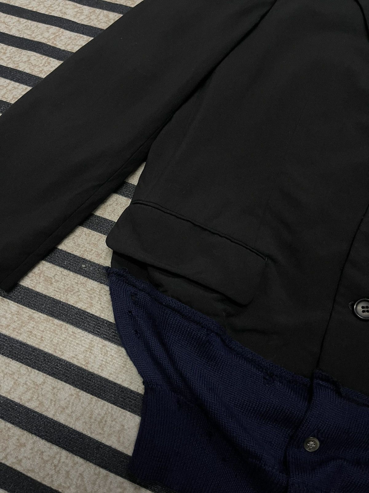 Comme des Garcons AW 1993 COMME DES GARCONS “SYNERGY”WOOL HEM RIB DISTRESSED Size S / US 4 / IT 40 - 12 Thumbnail