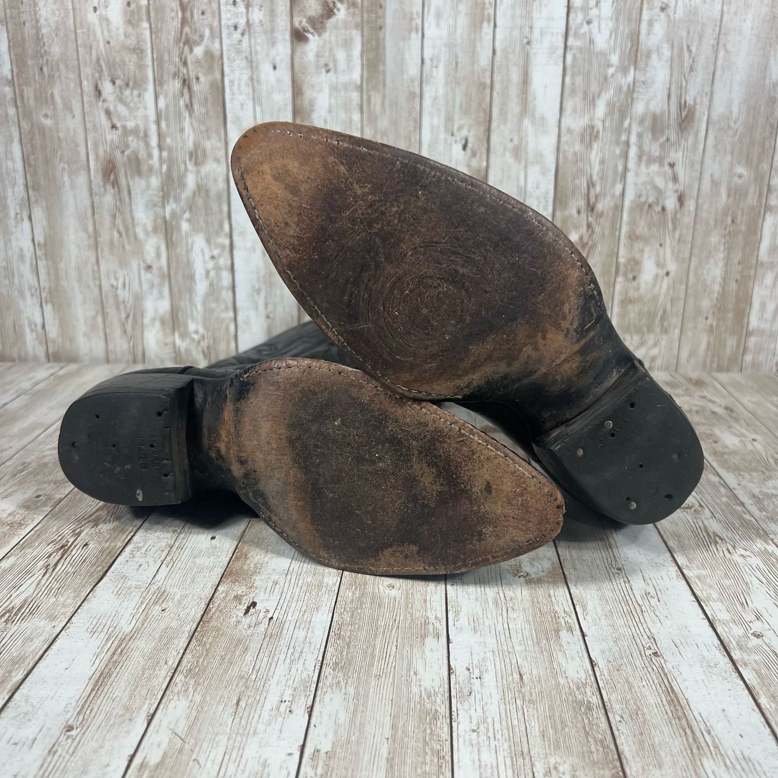 Tony Lama tony lama vintage lizard skin leather cowboy boots Mens 10 Size US 10 / EU 43 - 7 Thumbnail