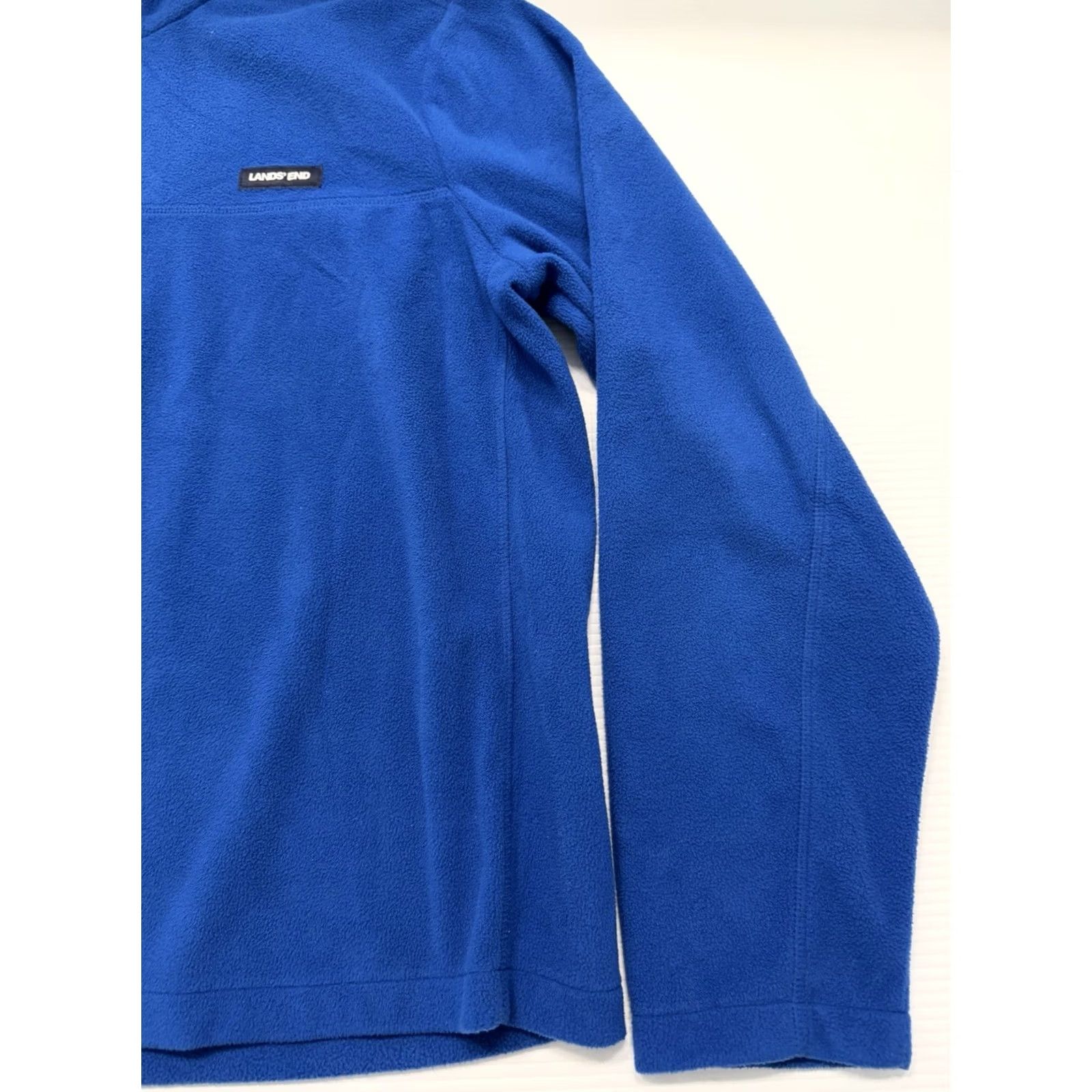 Lands' End Lands' End Blue Fleece Pullover Men XL 1/4 Zip Sweatshirt Regular Size Blue Mens Size US XL / EU 56 / 4 - 3 Thumbnail
