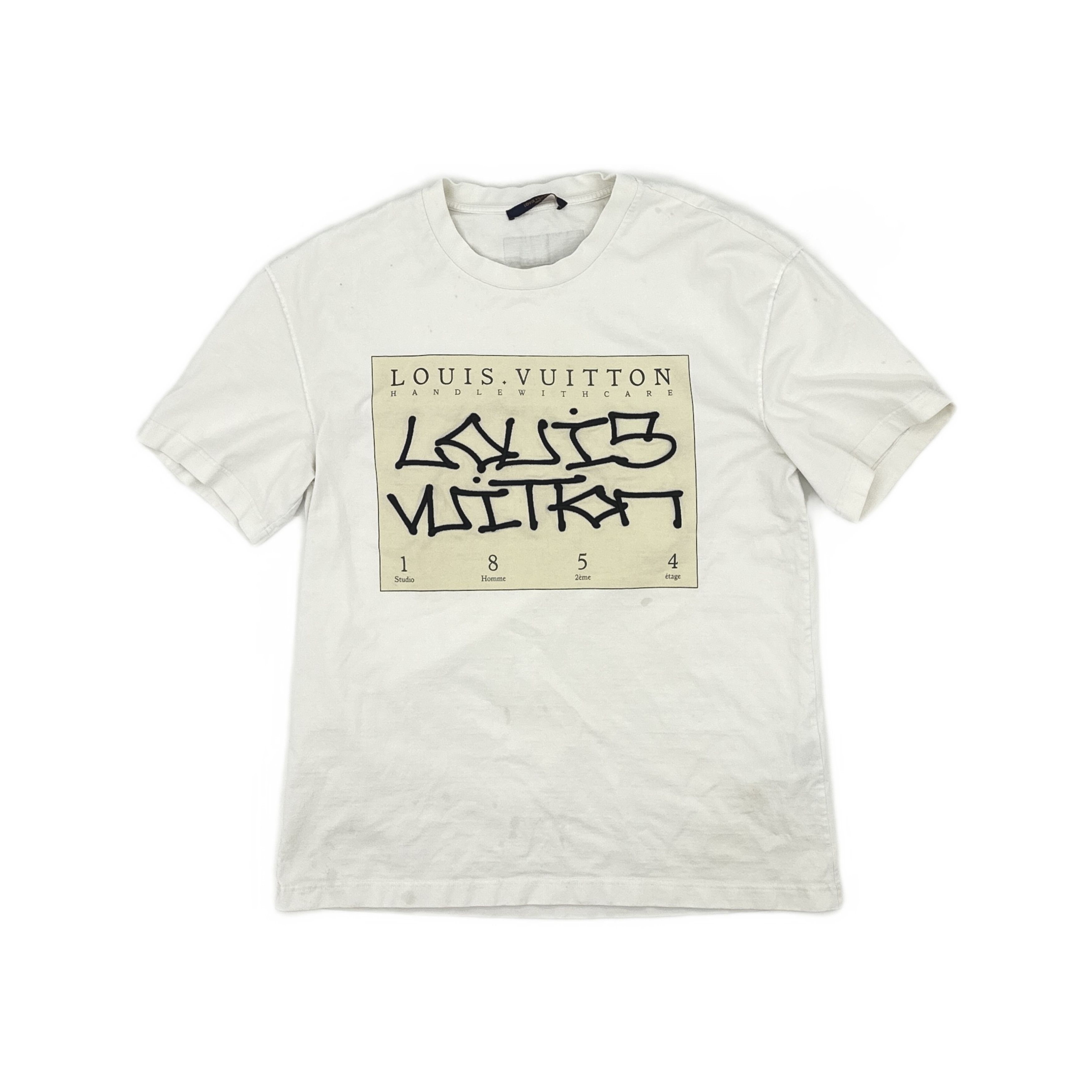 Louis Vuitton Louis Vuitton Graffiti Box Logo T-Shirt XL Size US XL / EU 56 / 4 - 1 Thumbnail