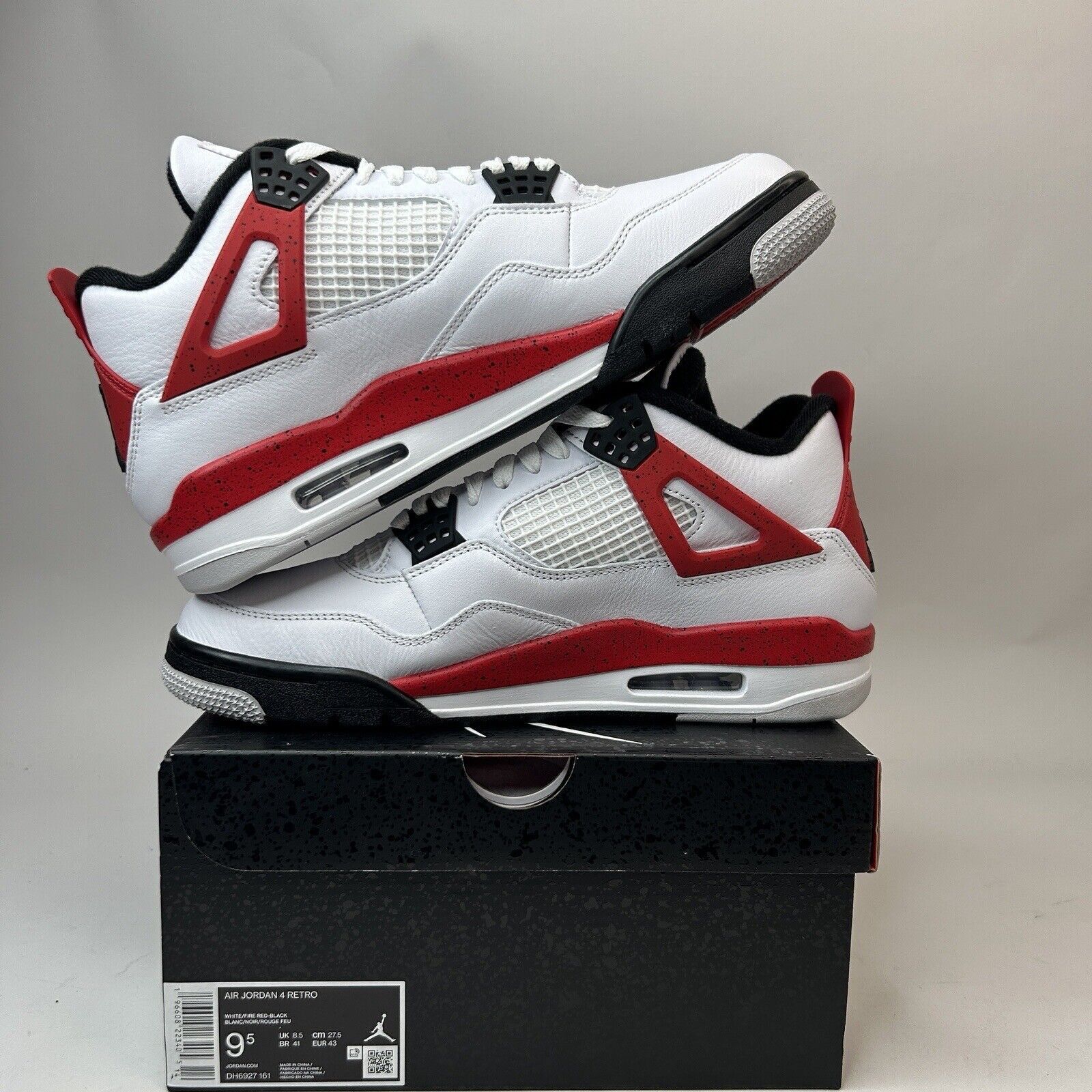 Jordan Brand Nike Air Jordan 4 Retro “Red Cement” 2023 Size US 9.5 / EU 42-43 - 3 Thumbnail