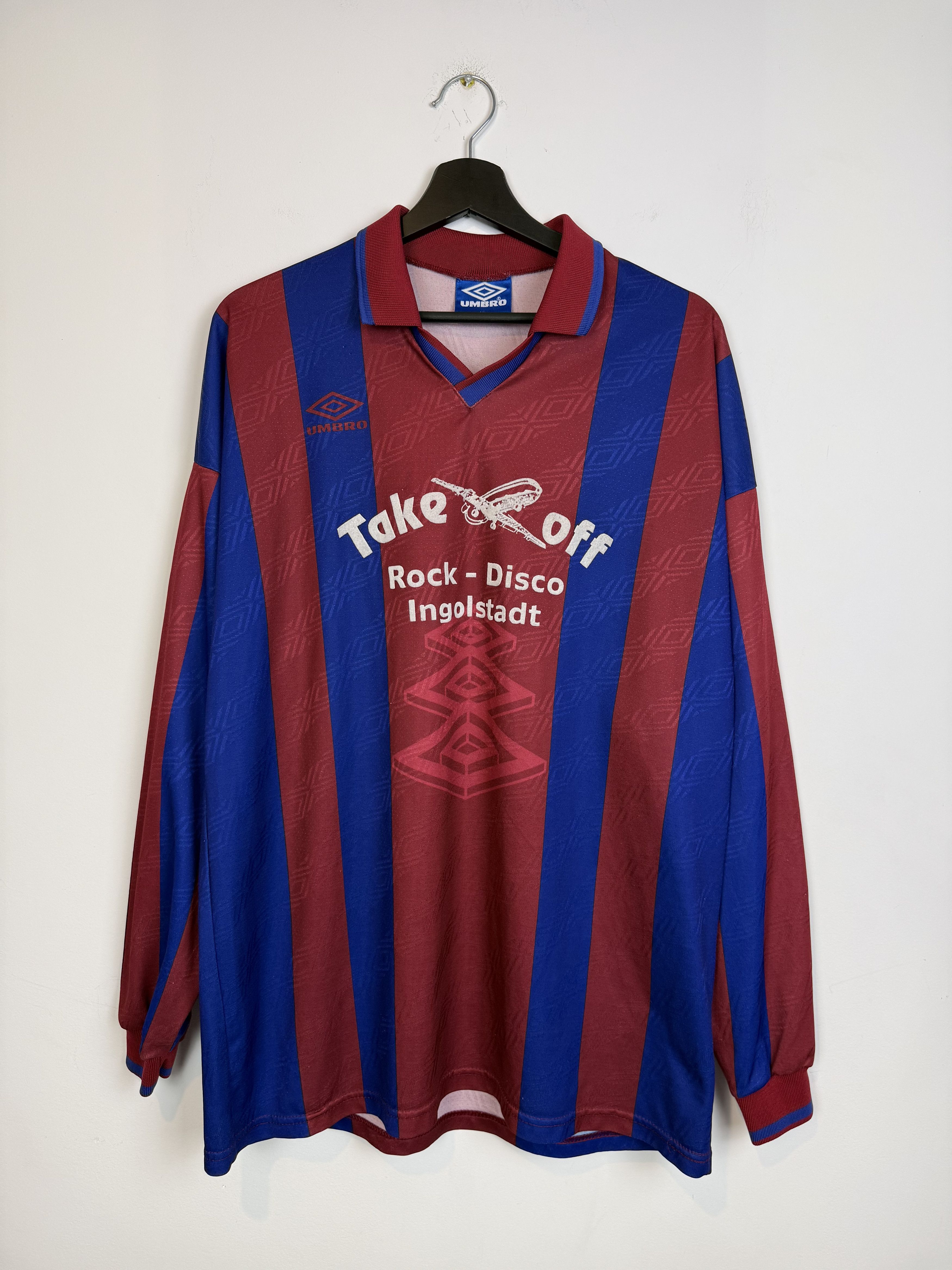 Umbro Vintage 90s Umbro SV Stammham Long Sleeve Football Shirt Size US XL / EU 56 / 4 - 2 Thumbnail