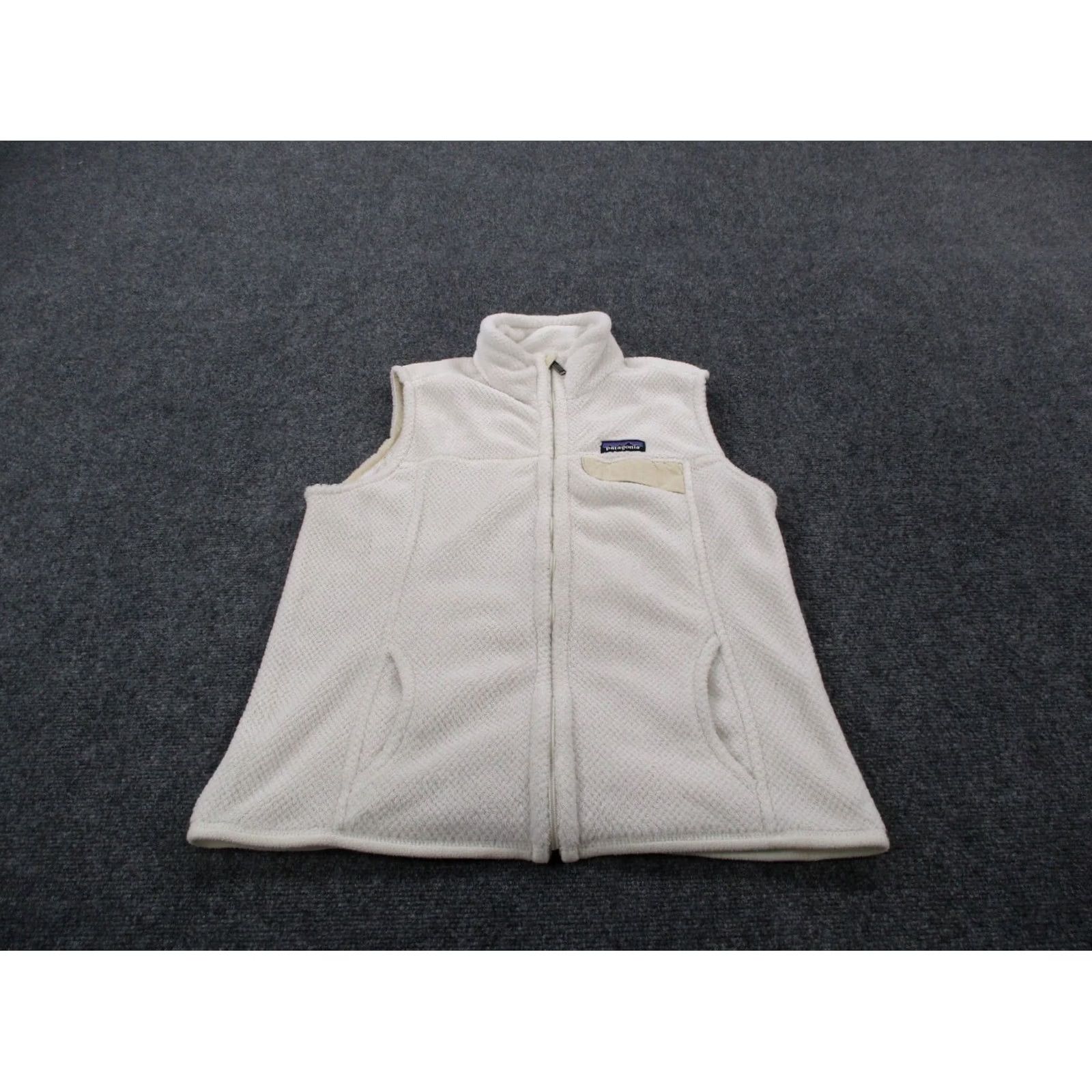 Patagonia Patagonia Vest Jacket Womens L Beige ReTool Fuzzy Fleece Outdoor Hiking 25446 Size L / US 10 / IT 46 - 2 Thumbnail