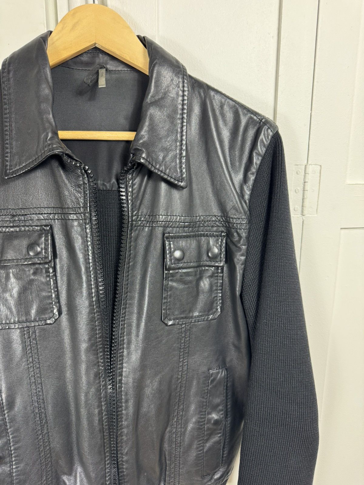 Dior × Hedi Slimane Dior Hedi Slimane FW05 Wool Leather Jacket Size US M / EU 48-50 / 2 - 3 Thumbnail
