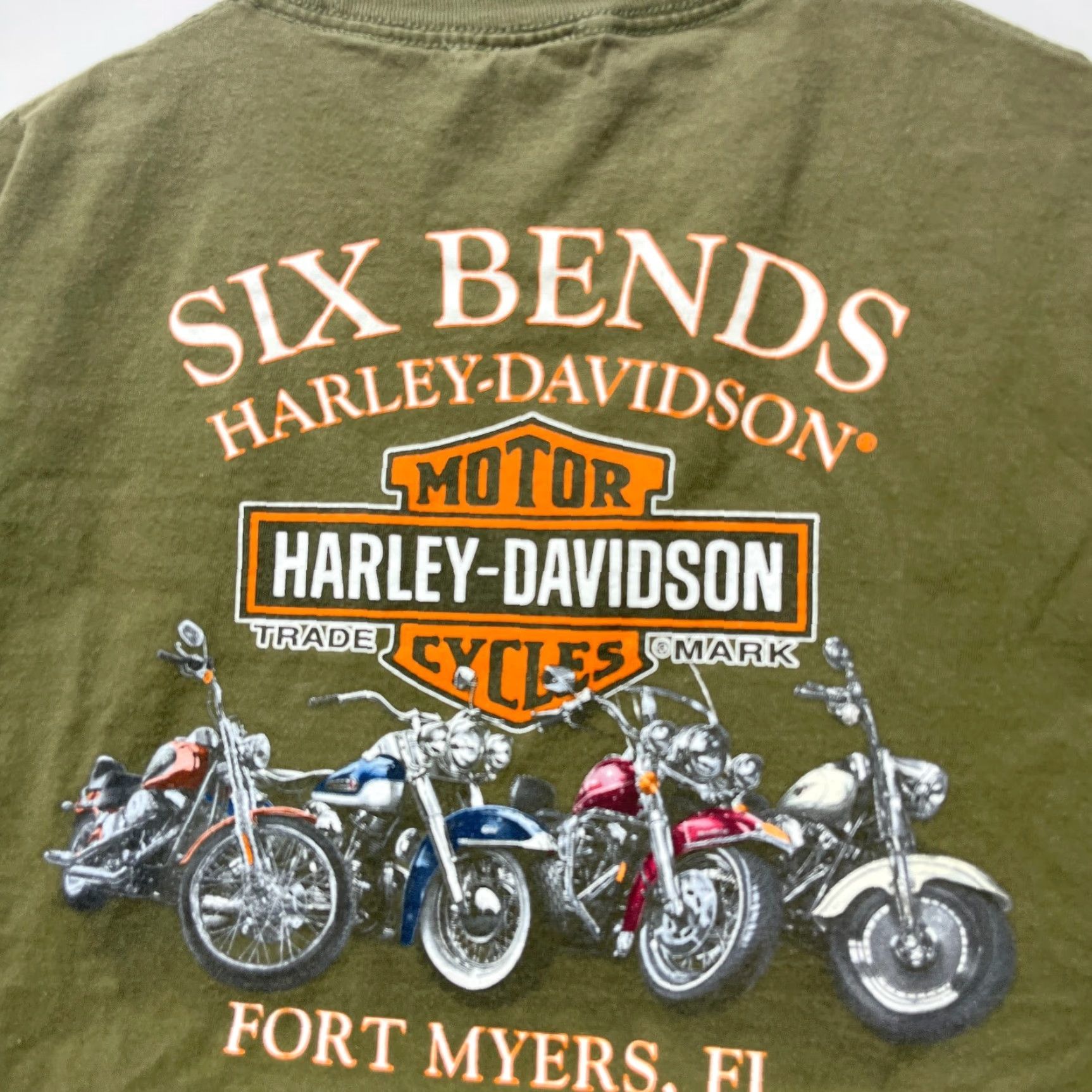 Harley Davidson Vintage Harley-Davidson Florida Motorcycle T-Shirt Large Green User: Vintage Harley-Davidson Florida Motorcycle T-Shirt Large Green Size US L / EU 52-54 / 3 - 3 Thumbnail