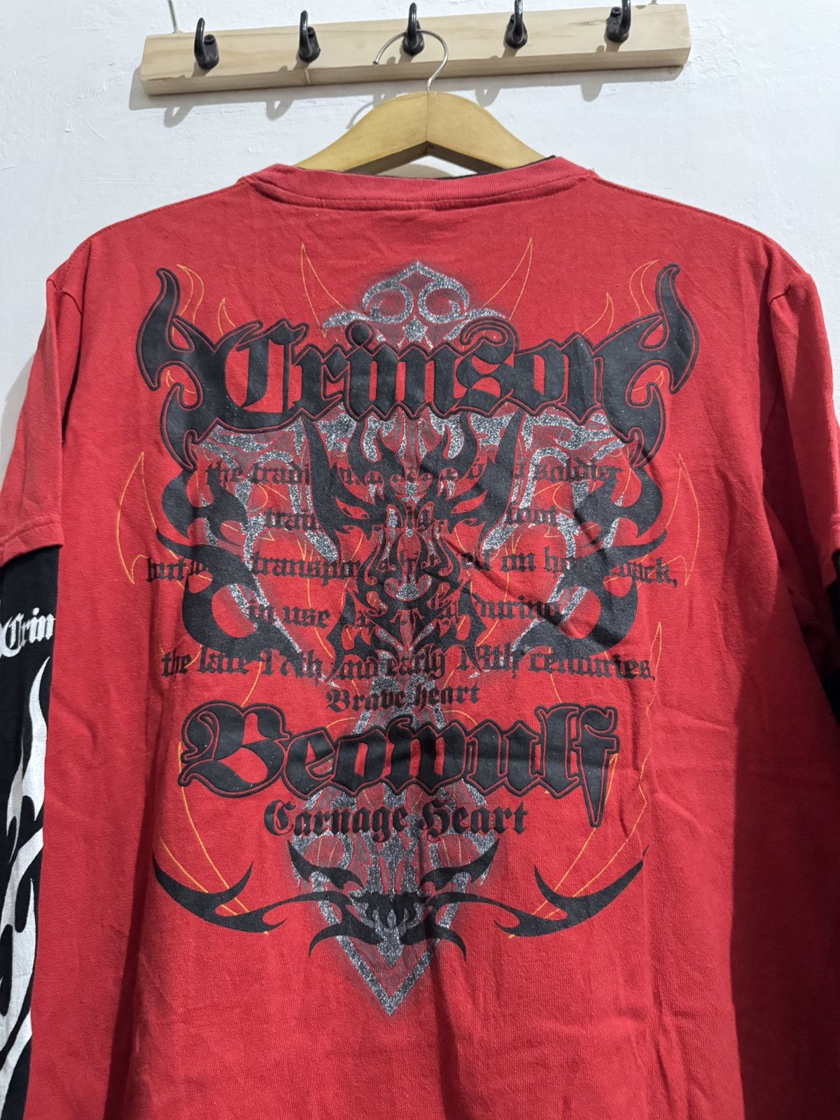 Hysteric Glamour × If Six Was Nine × Japanese Brand Y2k Beaumere tribal double layer ifsixwasnine longsleeve Size US M / EU 48-50 / 2 - 4 Thumbnail