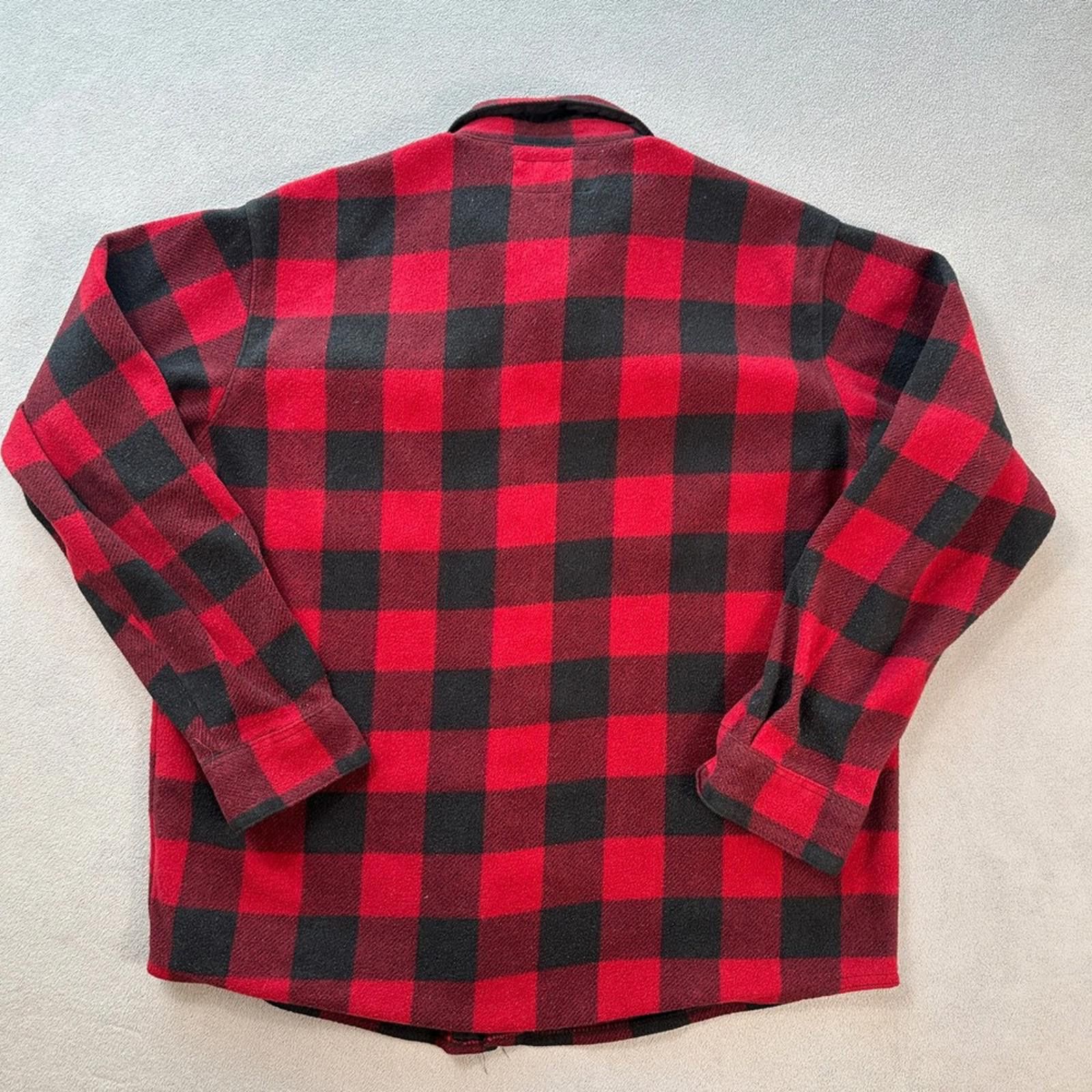 Wrangler Wrangler Buffalo Plaid Flannel Shirt Jacket L Mens Red Long Size US L / EU 52-54 / 3 - 3 Thumbnail