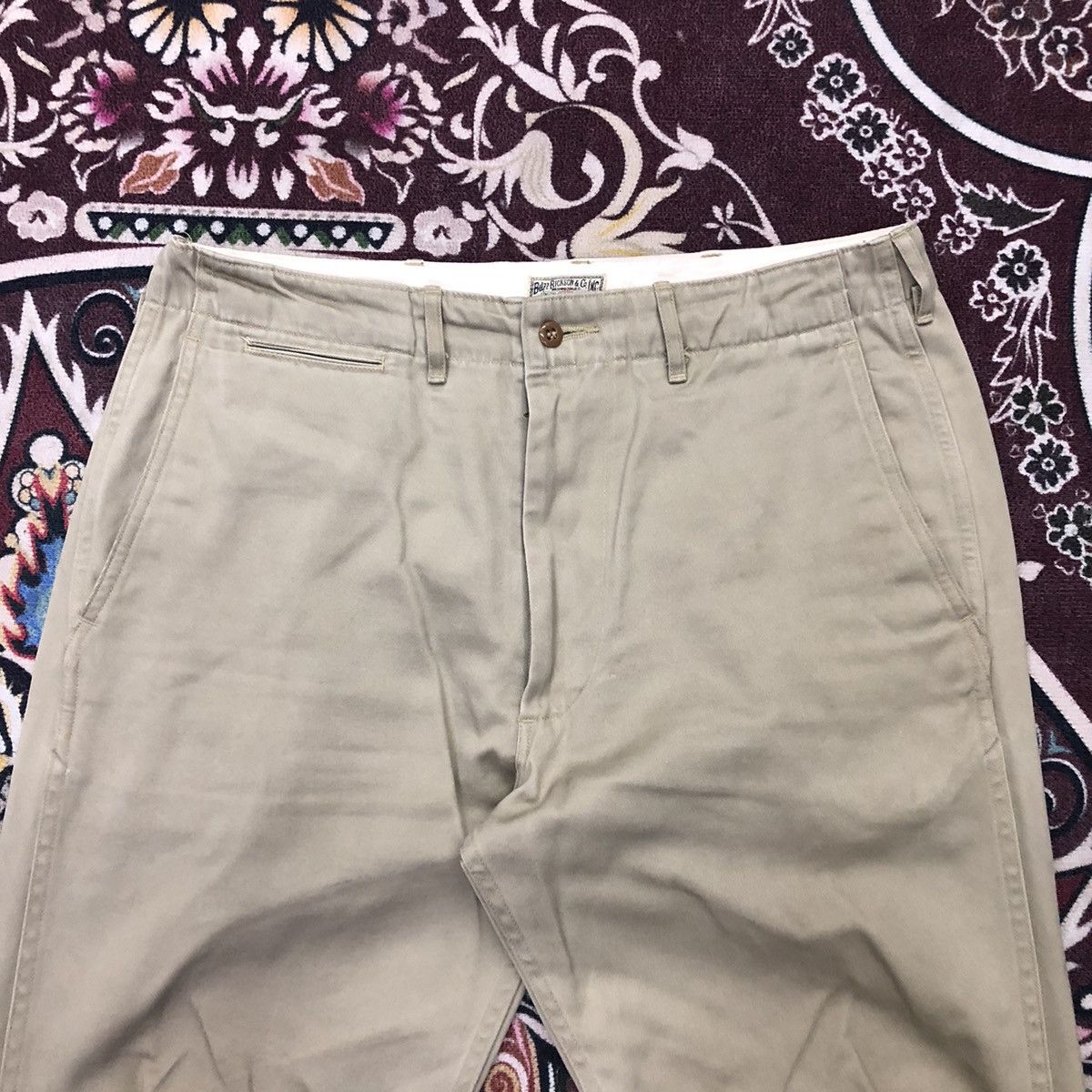 Buzz Rickson's Buzz Rickson Casual Wide Stright Army Pants Size US 33 - 3 Thumbnail