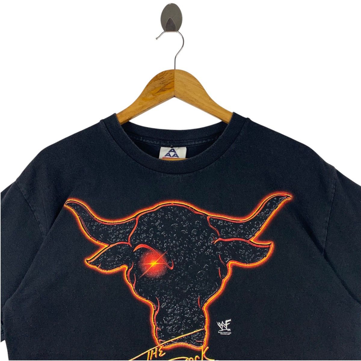 Vintage × WWF Vintage Y2K THE ROCK wwf bull red eye logo tee Size US L / EU 52-54 / 3 - 2 Thumbnail