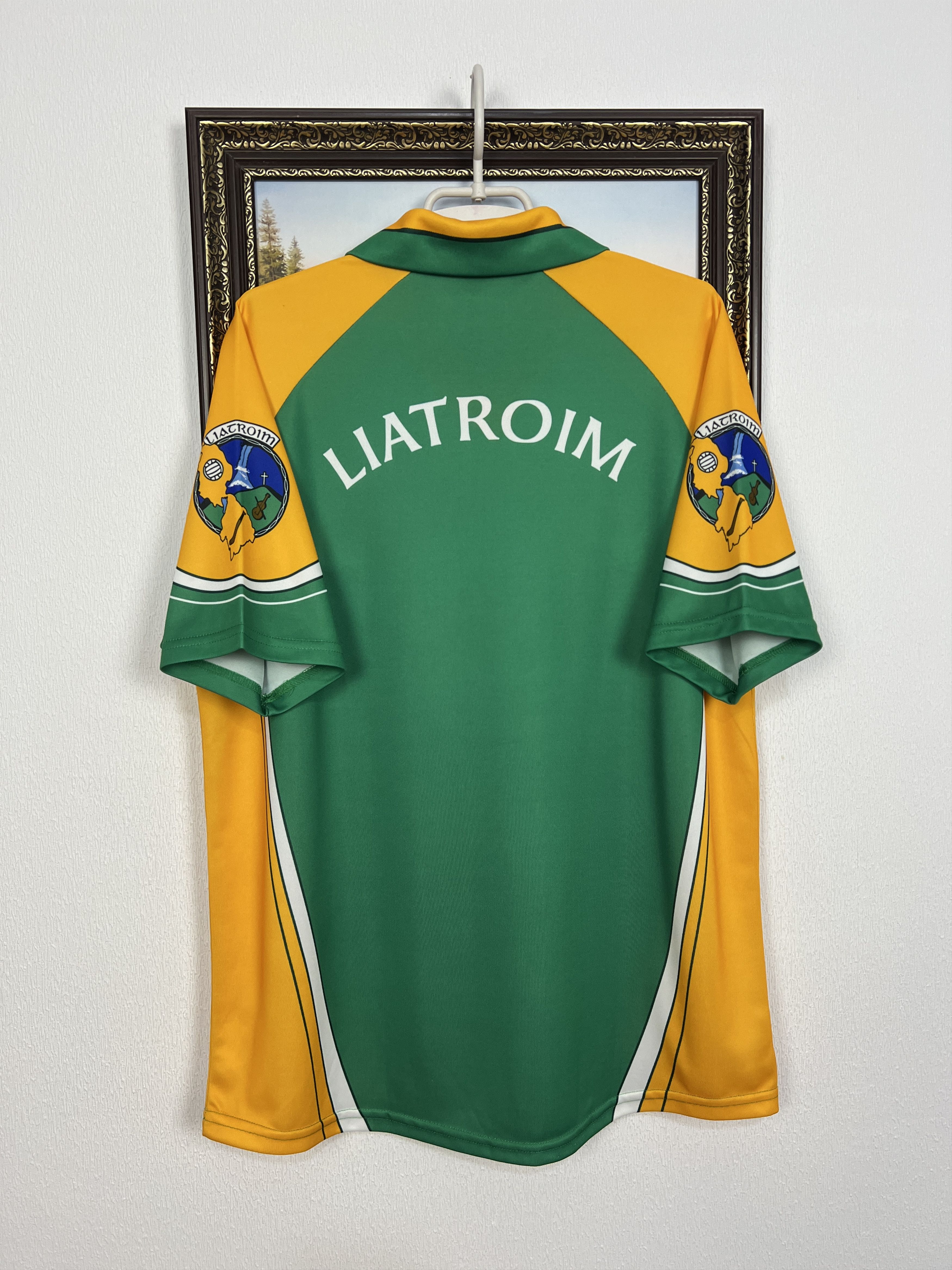 O'Neill Vintage 2000's Leitrim GAA Jersey Sport Shirt Trikot Size US L / EU 52-54 / 3 - 7 Thumbnail