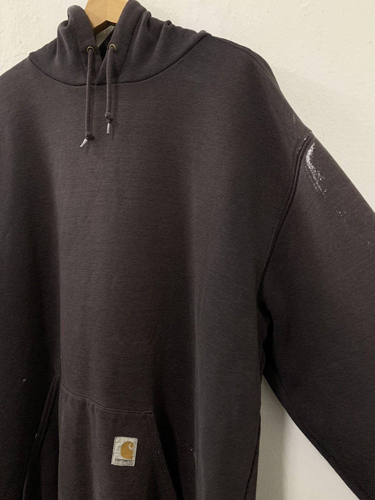Carhartt Carhartt Distressed Hoodie Big Hand Printed Spellout Size US XL / EU 56 / 4 - 4 Thumbnail