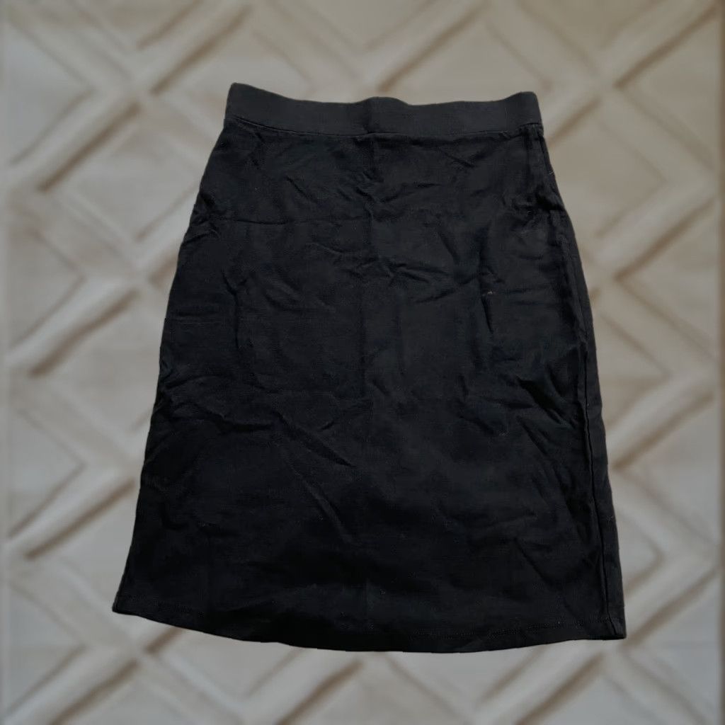 Forever 21 VINTAGE Forever 21 Women's Pencil Skirt Knee Length Stretch Business Casual Fall Spring Summer Winter Black M Size 32" / US 10 / IT 46 - 1 Thumbnail