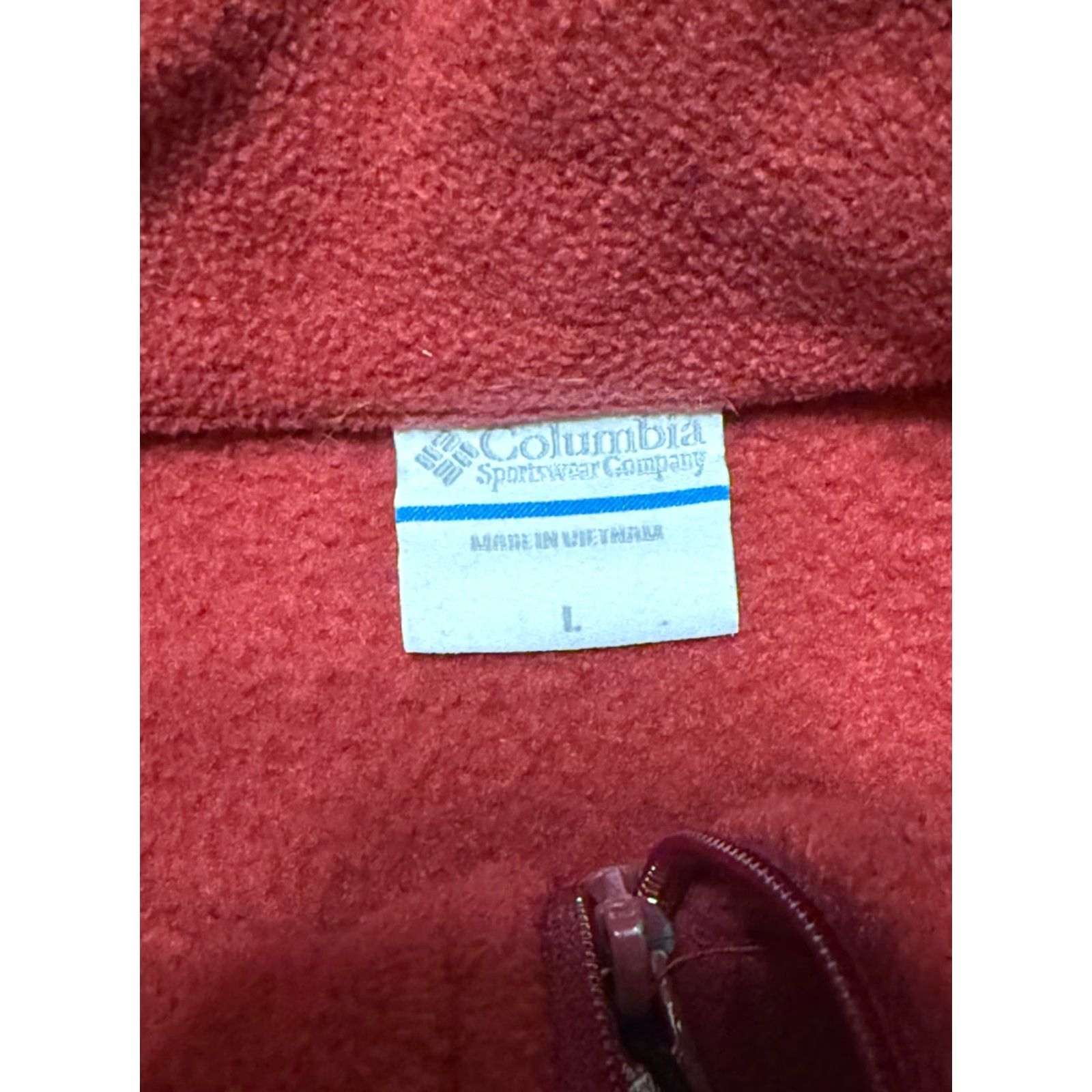 Vintage Columbia Sweatshirt Mens Size L Red Full Zip Fleece Zip Pockets Outdoor 90s? (Note: No new info) Size US L / EU 52-54 / 3 - 5 Thumbnail