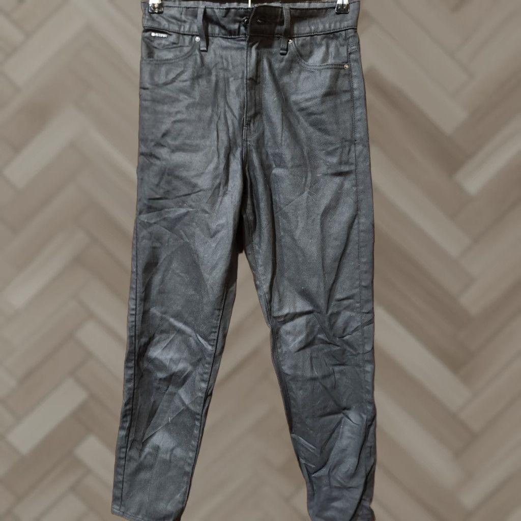 G-Star G Star Raw Jeans Womens Janeh Ultra High Ankle Black 25x30 Jeans Womens Regular 25 Black Janeh Stars 2010s Mens? Size 42" / US 20 - 1 Thumbnail