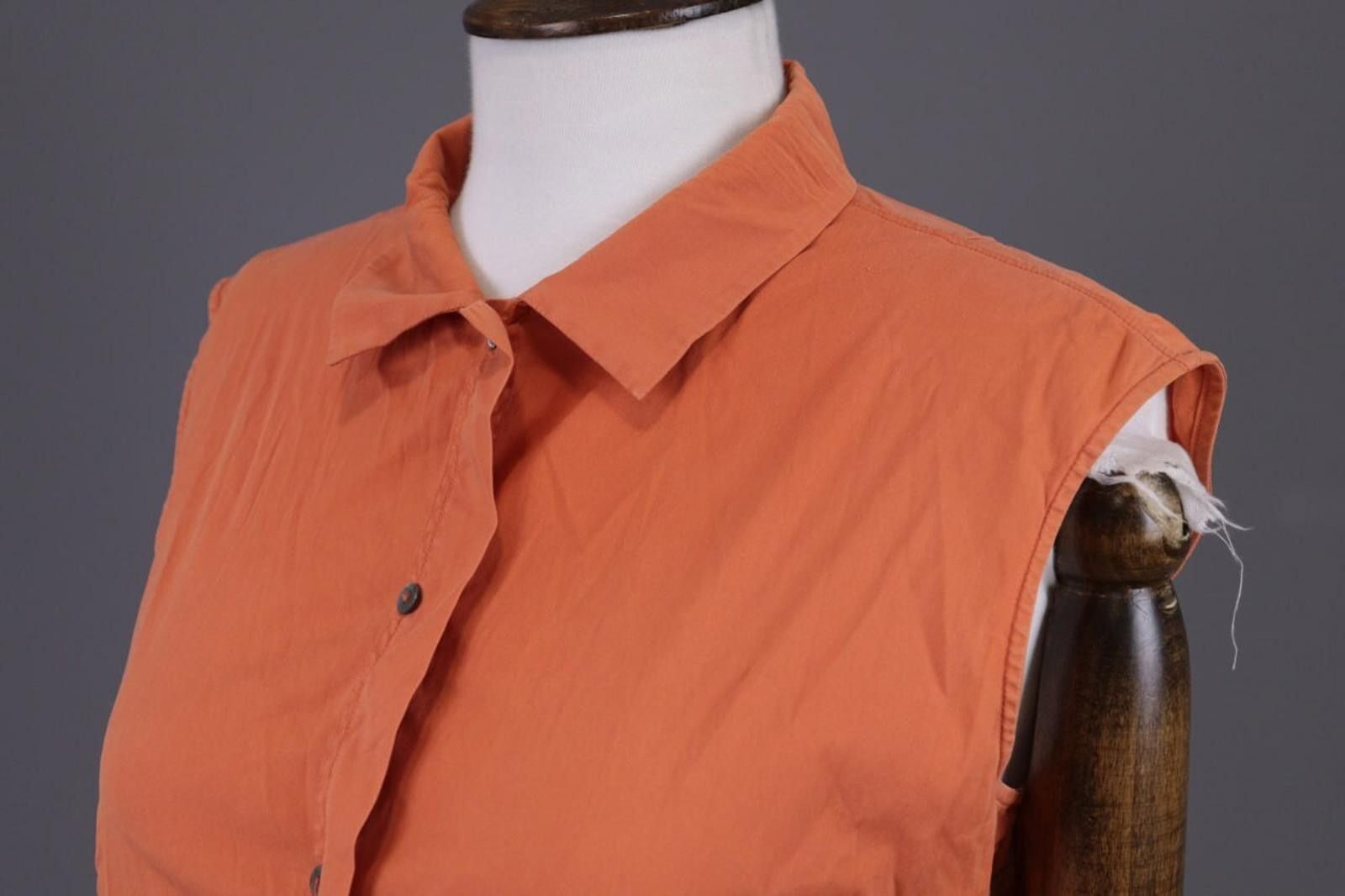 Jil Sander Vintage Jil Sander Orange Button Down Blouse Shirt Size 38 Size M / US 6-8 / IT 42-44 - 6 Thumbnail