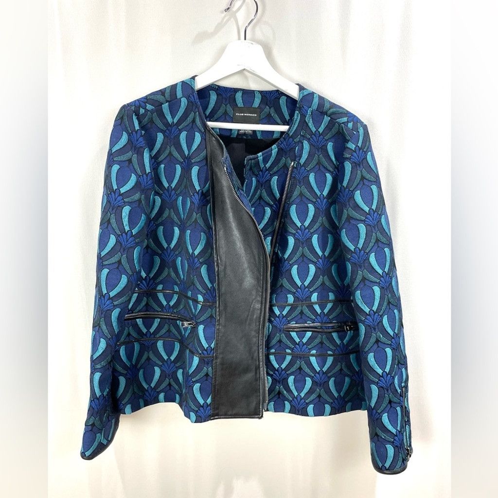 Club Monaco Club Monaco Aubrey Jacket W/ Lambskin Panel Women Size 12 Size XL / US 12-14 / IT 48-50 - 6 Thumbnail